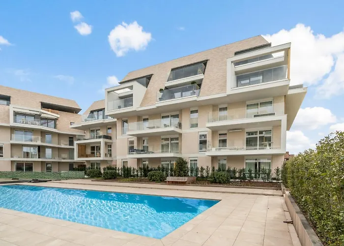 Lägenhet Orion View - Brand New With Swimming Pool Nieuwpoort